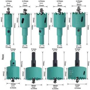 M42 Bi-16-200mm Kit de sierra perforadora Juego de brocas de núcleo de alto rendimiento Acero de alta velocidad Cenador incorporado Tubería de yeso Industria de la madera - Product Image 6