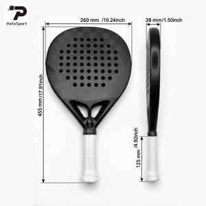 Raqueta de Pádel Profesional OEM de Fibra de Carbono, Anti-Codo de Tenista, con Absorción de Impactos, para Jugadores Avanzados - Product Image 3