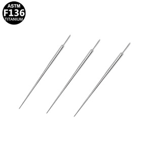 Perno Guía de Titanio 1.2mm 0.9mm, Aleación de Titanio ASTM F136, Accesorio para Pendientes de Punta, Joyería para Piercing - Product Image 4