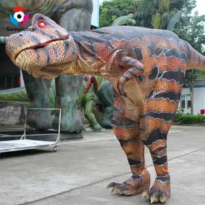 Großhandel Latex Interaktive Dinosaurier Kostüm für Dinosaurier Zeigen