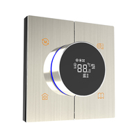 Termostat Akıllı Ev Otel Düğmesi Kontrol Cihazı Dokunmatik Ekran Wi-Fi Etkin Zigbee 3.0 86mm Duvar Anahtarı Paneli Uygulama Kontrolü 2/3/4/5