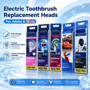 Têtes de rechange pour <span class=keywords><strong>brosse</strong></span> à dents électrique, multi-variantes, douces, nettoyantes en profondeur, au <span class=keywords><strong>charbon</strong></span>, pour enfants, pour usage hôtelier et extérieur, couleur - Product Image 1