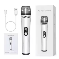 Lime à ongles électrique pour animaux de compagnie, moteur silencieux à vibrations ultra-faibles, apaise les animaux, toilettage des griffes sans effort pour chiens et chats, accessoire de toilettage