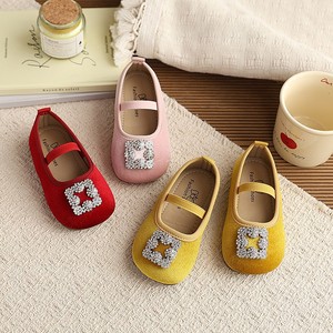 Chaussures plates de princesse à strass carrés pour filles Printemps-Automne 2026 - Ballerines souples Mary Jane pour enfants - Product Image 1