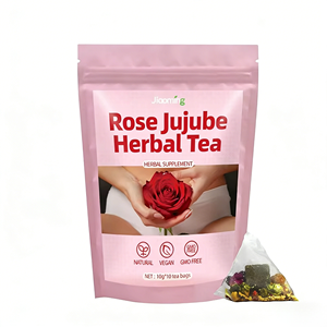 OEM ODM Prêt à expédier Sachets de tisane de rose et de jujube Mélange naturel de rose, goji et jujube Végétalien Sans OGM pour le bien-être général - Product Image 1