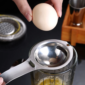 Séparateur d'œufs, filtre pour jaune et blanc d'œuf, séparateur de jaune d'œuf en acier inoxydable 304, tamis pour œufs, outils de cuisson, gadgets de cuisine - Product Image 2