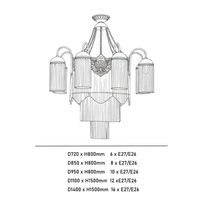 Grand lustre de luxe en laiton et verre pour villa et hôtel, élégant et vintage pour grands espaces, lustres &amp;   Lampes suspendues