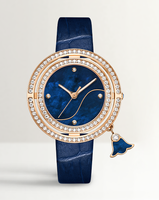 Montre pour femme personnalisable de luxe en or rose, incrustée de cristaux, cadran en nacre, style grande marque, montre élégante pour femme