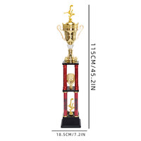 Trophée de football en plastique fabriqué en Chine pour les compétitions sportives, les matchs, la ligue des champions, le meilleur joueur