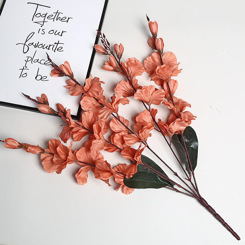 Gladiole orange d'automne à 5 fourches