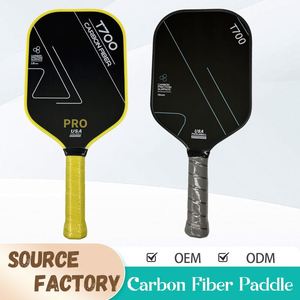 Pala de Pickleball de Fibra de Carbono T700 con Superficie de Textura Mate Tejida, Núcleo de Panal de PP, Alta Fricción para Control de Giro Profesional OEM - Product Image 6