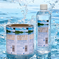 Étiquettes adhésives personnalisées en feuille pour emballage alimentaire, imperméables, avec estampage à chaud, pour bouteilles d'eau et de nourriture
