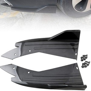 Car Rear Bumper <b>Corner</b> <b>Protectors</b> ABS Carbon Fiber Look Decorative Plate Universal Fit - Product Image 1
