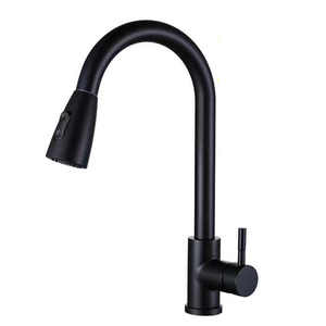 Robinet de cuisine économiques en acier inoxydable 201, robinet d'eau moderne, robinets de cuisine avec douchette extractible, mélangeur de cuisine, robinets d'évier - Product Image 1