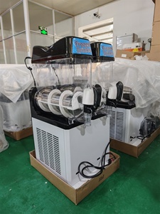 2 x 24L Elektrische Edelstahl-Slush-Maschine für gefrorene Getränke, Saftbereiter, Margarita-Maschine für den gewerblichen Einsatz, Französisch - Product Image 5