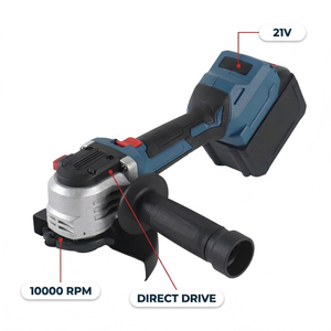 RYNEX Amoladora Angular Inalámbrica de Accionamiento Directo 21V 125mm Portátil con Batería de Litio 10000 RPM Herramienta de Corte de 5 Pulgadas para Metal, Madera y Piedra - Product Image 4