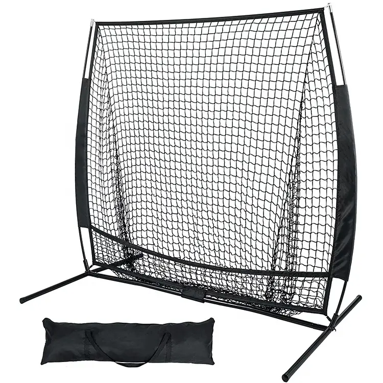 Giá Rẻ Giá Xách Tay 7x7ft Có Thể Gập Lại Bóng Chày Softball Đánh Net Cho Thiết Bị Đào Tạo Tùy Chỉnh