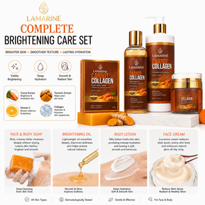 Conjunto de Creme e Sérum Facial Clareador com Colágeno, Vitamina C e Ácido Hialurônico de Cenoura e Cúrcuma para Adultos Unissex - Marca Própria - Product Image 3