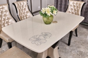 Juego de mesa y sillas de comedor clásico de madera, conjunto de lujo antiguo para restaurante - Product Image 5