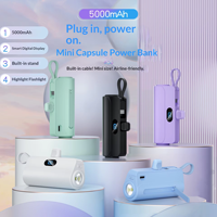 Vente directe d'usine, batterie externe mini mignonne de 5000 mAh, batterie externe pour téléphone, logo personnalisé, powerbank portable
