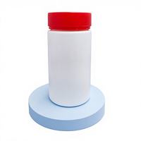 Flacon pharmaceutique carré blanc vide de 175 ml, qualité pharmaceutique, durable et étanche, en plastique HDPE, avec bouchon à vis.