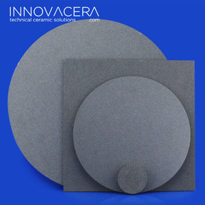แผ่นกรองเซรามิกแบบมีรูพรุนแผ่นซิลิคอนคาร์ไบด์ <span class=keywords><strong>Al2o3</strong></span>อลูมินา - Product Image 3