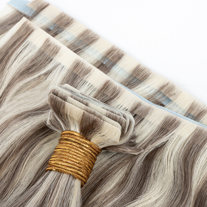 Extensiones de Cabello Virgen Europeo 100%, Cinta Adhesiva Larga, Trama PU, Trama Invisible Más Delgada, Doble Trama, Trama Inyectada en la Piel - Product Image 5