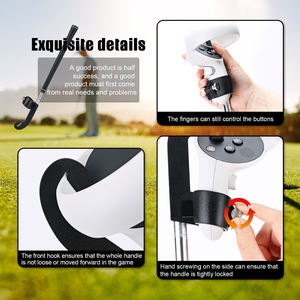 ओकुलस क्वेस्ट 2 सहायक उपकरण के लिए वीआर गोल्फ क्लब हैंडल ग्रिप्स विस्तारित अटैचमेंट, गोल्फ खेलने से गेमिंग अनुभव में सुधार होता है - Product Image 5