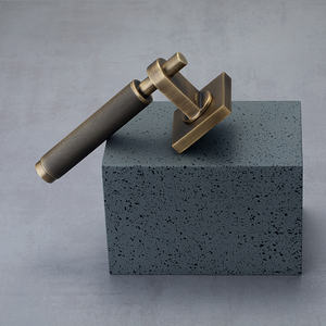 <span class=keywords><strong>Set</strong></span> pegangan pintu Interior kuningan Modern, tuas <span class=keywords><strong>Tubular</strong></span> gaya Eropa untuk apartemen kamar tidur - Product Image 4