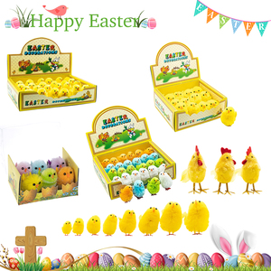 2025 nouveauté jaune en peluche poussins <span class=keywords><strong>de</strong></span> pâques Offre Spéciale 1 pc/boîte éclosion poussin décorations <span class=keywords><strong>boule</strong></span> <span class=keywords><strong>de</strong></span> noël et ornements d'arbre - Product Image 3