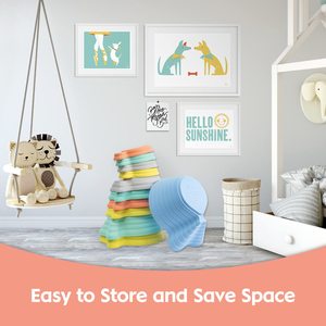 Jeu de pierres d'équilibre pour les enfants qui jouent à l'intérieur et à l'extérieur, jouets de pierres colorées antidérapantes pour la Coordination, jouet d'entraînement sensoriel - Product Image 5
