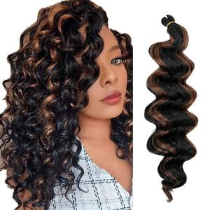 Extensiones de Cabello Trenzado Pre-Adheridas <span class=keywords><strong>Kima</strong></span> Ocean Wave de 18 Pulgadas de Alta Calidad Vivian, 100% Fibra Kanekalon, Doble Trama a Máquina, Químicas - Product Image 4