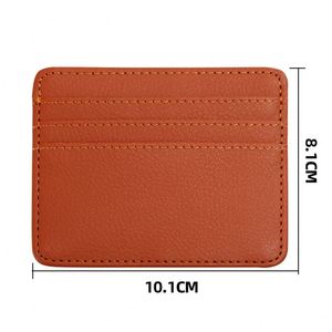 Laser Printing OEM Wholesale Custom Logo Slim PU Leather Card Holder / <b>RFID</b> Blocking ID Credit Card <b>Wallet</b> <b>for</b> <b>Men</b> / Silk Screen - Product Image 4
