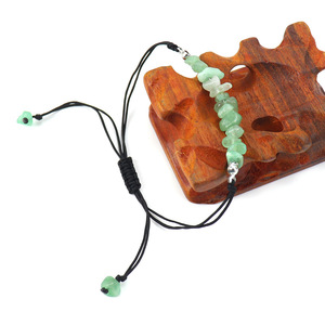 Bracelet d'amitié en pierres naturelles concassées, améthyste, agate, cristal <span class=keywords><strong>rose</strong></span>, œil <span class=keywords><strong>de</strong></span> <span class=keywords><strong>tigre</strong></span>, tressé, réglable, vente en gros - Product Image 2