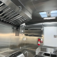 Camion de cuisine mobile vintage pour la vente de nourriture, cuisine entièrement équipée, grill, certifié VIN, en acier inoxydable, pour la vente de bonbons