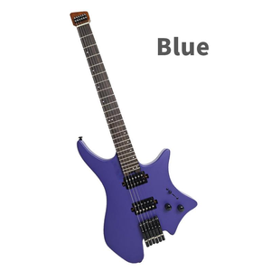 Guitare sans tête à double micro avec mode de verrouillage des cordes intégré, différents styles pour la lecture audio musicale - Product Image 3