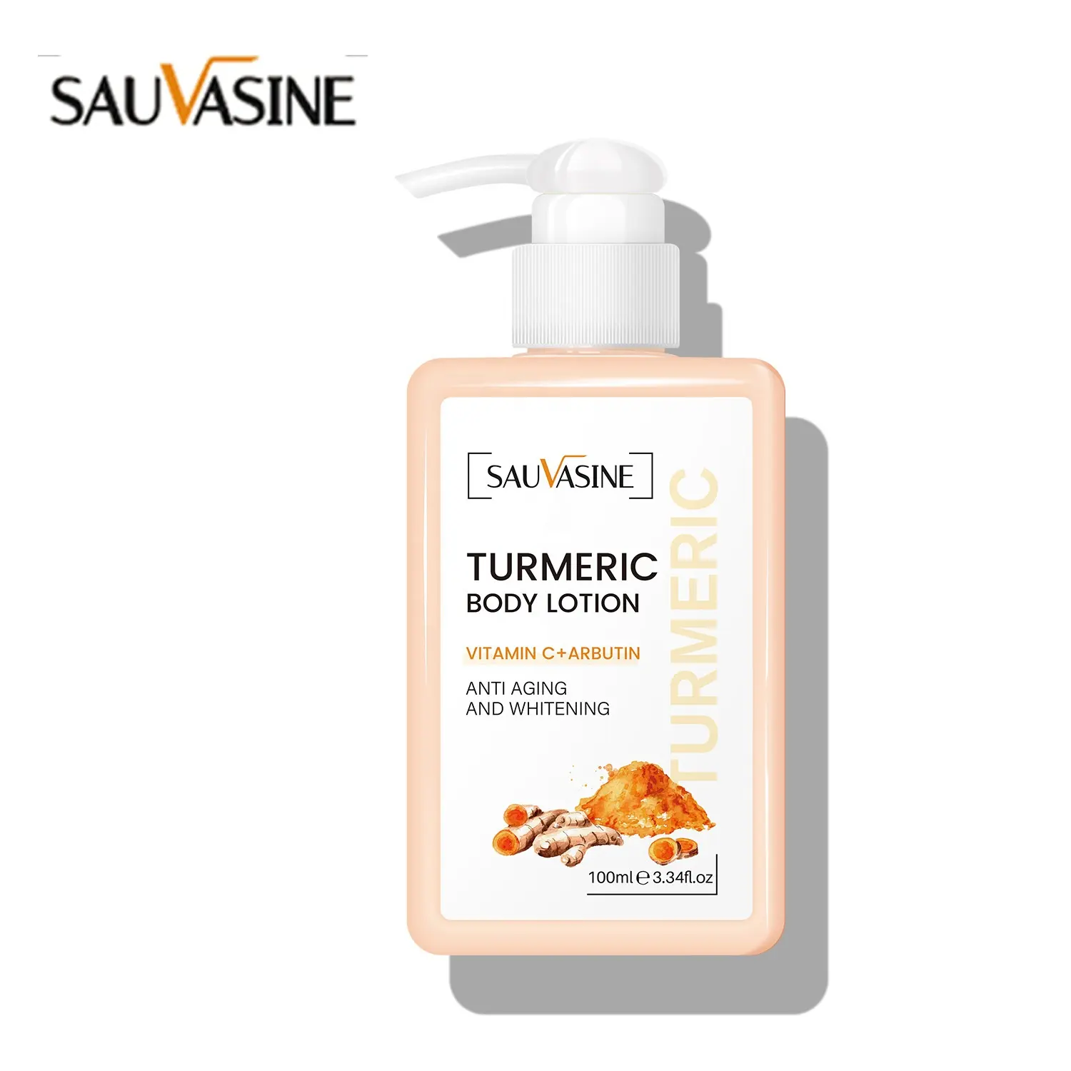 Sauvasine nghệ sữa cơ thể làm sáng và nuôi dưỡng làn da với sự ấm áp và độ ẩm