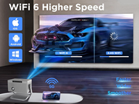 Veacine T6PLUS Produit intelligent Mini projecteur portable LED 1080P Support Home cinéma 230 ANSI Lumens 8G WiFi6 Mise au point