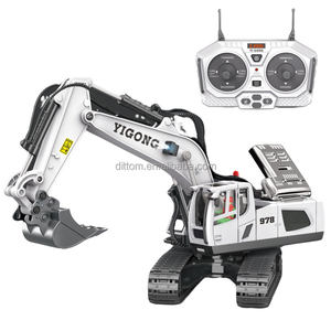 YIGONG BC1037 1/20 11CH <span class=keywords><strong>RC</strong></span> escavatore scavatore modello 2.4G metallo ingegneria camion con luci e suoni - Product Image 2