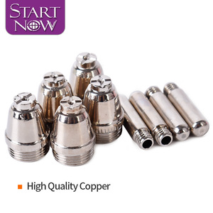Startnow 50 Air AG60 ssg55 wd60p مجموعات أقطاب فوهة البلازما ، مستهلكات سلك الهافنيوم لقطع أجزاء لحام شعلة الهواء - Product Image 2