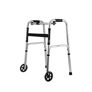 סיטונאי סגסוגת אלומיניום מתגלגל ווקר מתכוונן ניידות גלגל הליכון מתקפל הליכה עזרי לקשישים קשישים נכים - Product Image 3