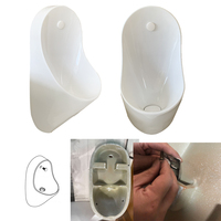 Urinoir mural en céramique pour hommes avec capteur intelligent – Urinoir domestique moderne à induction pour adultes, idéal pour les hôtels et espaces publics