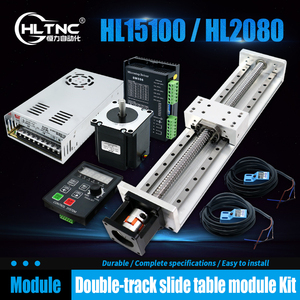 Hltnc 80 mét chiều rộng mô-đun tuyến tính thiết bị truyền động cơ giới trượt Bảng bóng vít hướng dẫn trượt bảng với động cơ bước Bộ dụng cụ cho CNC - Product Image 2