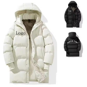 Venta al por mayor de plumón acolchado de los hombres de invierno con cremallera chaqueta de diseño personalizado abrigo - Product Image 2