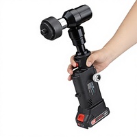 Perforadora Hidráulica Inalámbrica para Láminas Metálicas, Herramienta para Hacer Agujeros Cuadrados en Gabinetes Eléctricos, Máquina Perforadora con Batería de Litio