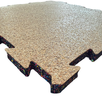 Dalles de sol en caoutchouc EPDM emboîtables, sécurisées, ignifuges et imperméables pour gymnases et centres de fitness en gros