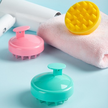 Wholesale Scalp Massager Shampoo Hair Brush With Silicone Pins