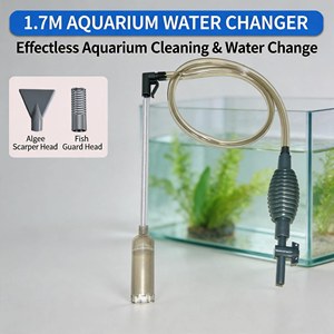 半自動エコフレンドリー5L水槽掃除機砂利クリーナーサイフォン/吸引ツールバッグ入りリビングルーム水槽用 - Product Image 3