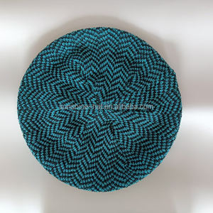 Béret en peluche tricoté élastique bicolore de haute qualité, style israélien, chaud pour l'hiver, pour femmes et filles, avec motif tie-dye - Product Image 6