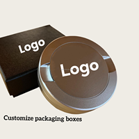 Boîte à snus en aluminium anodisé à prix bas, vente en gros, boîte de rangement pour sachets de snus, boîte gravée avec logo, boîte à snus personnalisée, conteneur en métal pour snus